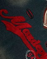 復古撞色牛仔衛衣