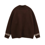 復古學院風兔子針織外套