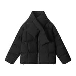 두껍고 따뜻한 스카프 코트