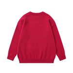 可愛蛇年紅色毛衣