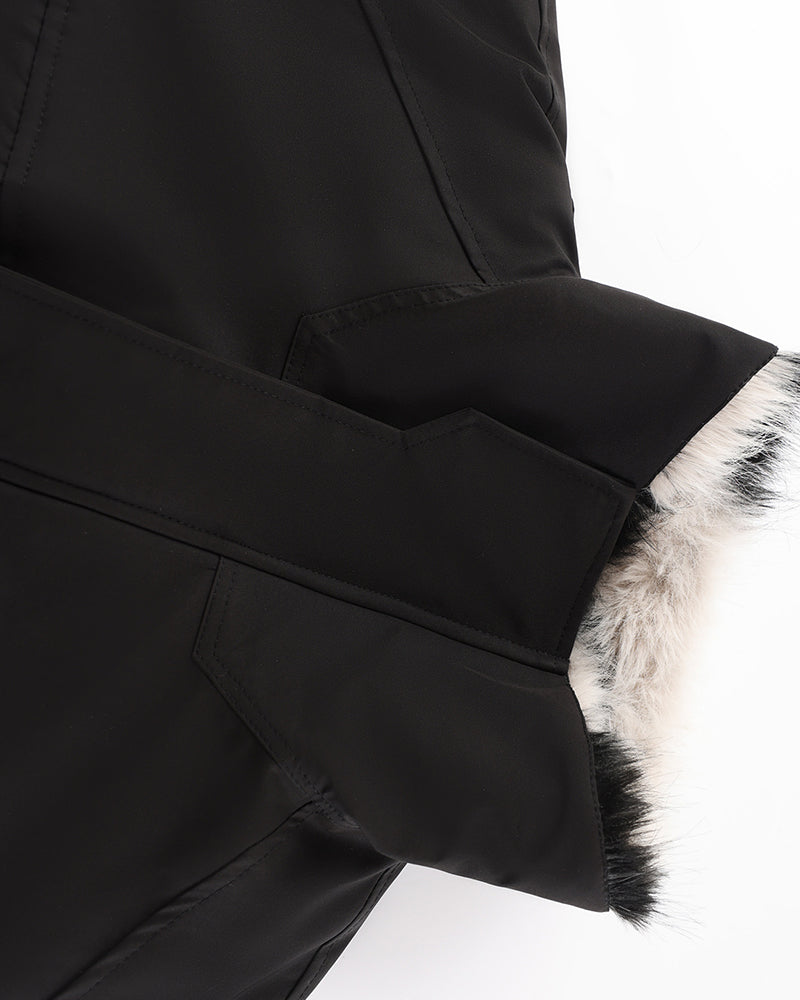 Zebra-print cotton coat