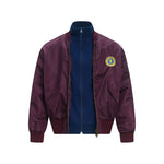 Unique color-blocked cotton-padded jacket