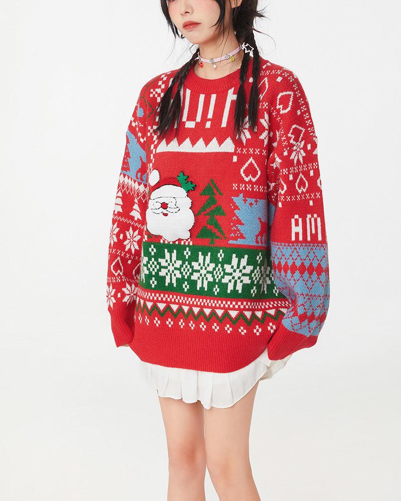 Christmas crew neck sweater