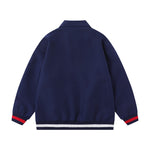 badge embroidered casual jacket