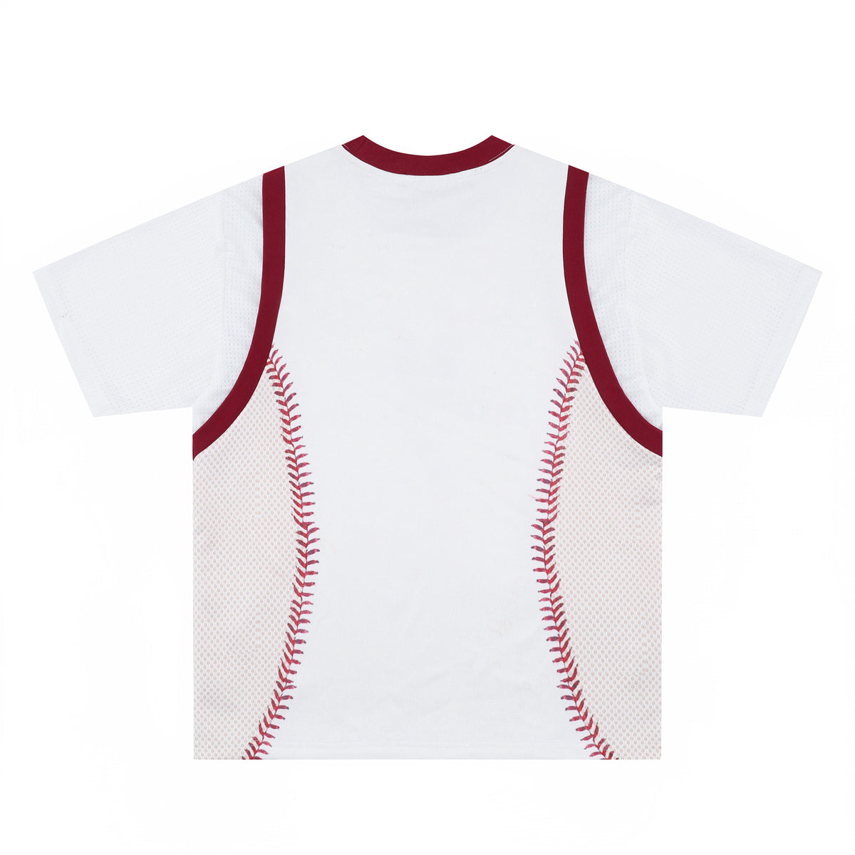 Fake two-piece baseball short sleeves