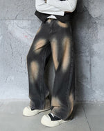 loose denim trousers