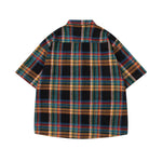 vintage plaid short sleeve shirt