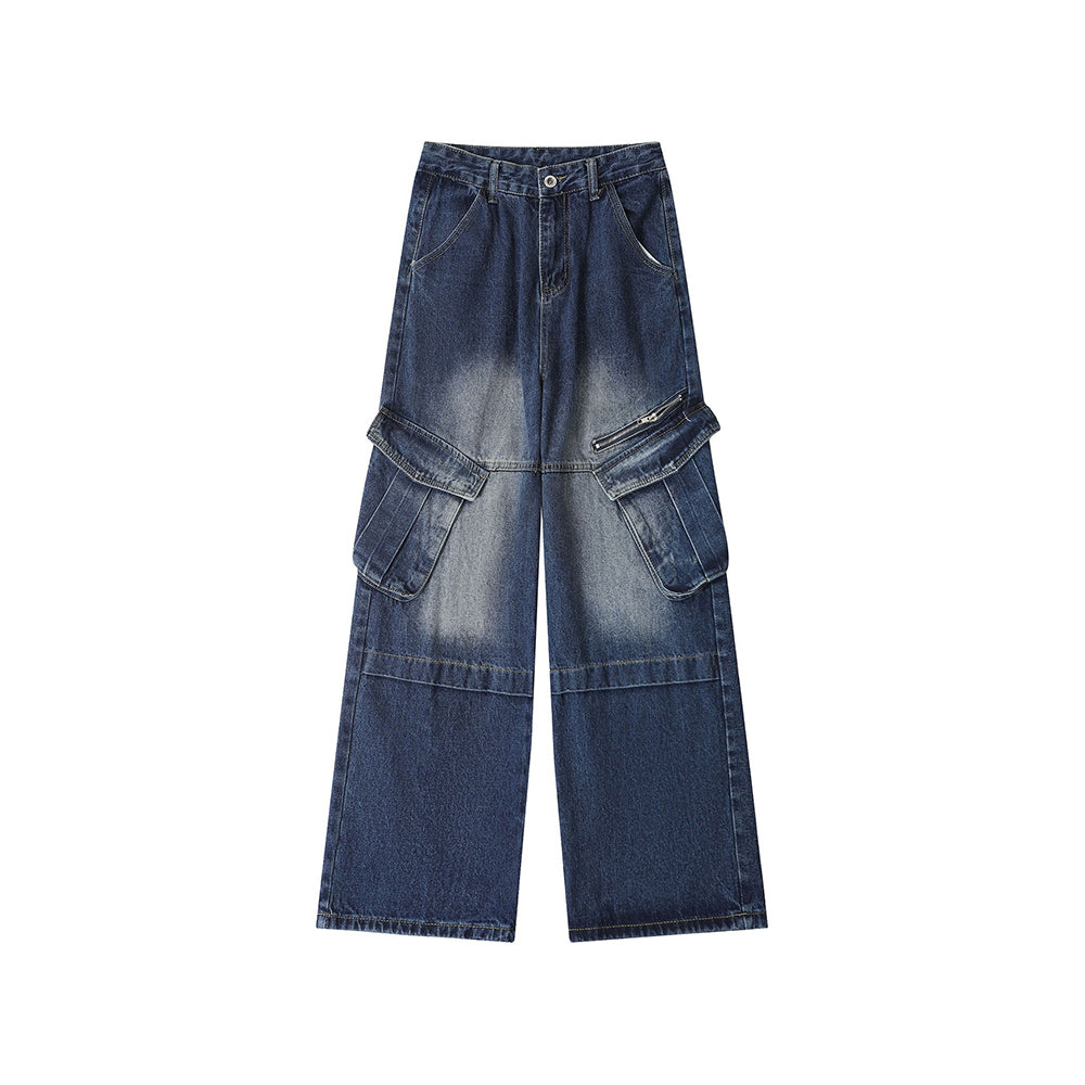 Vintage denim overalls