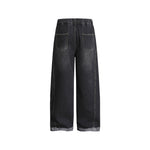 Fun straight-leg denim pants