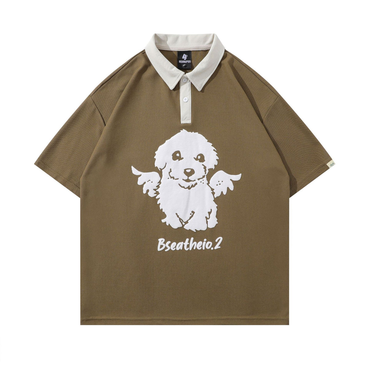 American retro puppy short sleeves