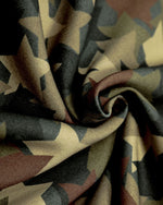 Camouflage hooded sweatshirt jacket