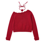 復古簡約百搭短款長袖（女款）