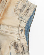 復古寬鬆牛仔長褲