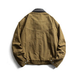 Patchwork lapel coat