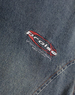 Vintage distressed denim long sleeve shirt