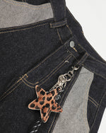 Retro patchwork jeans