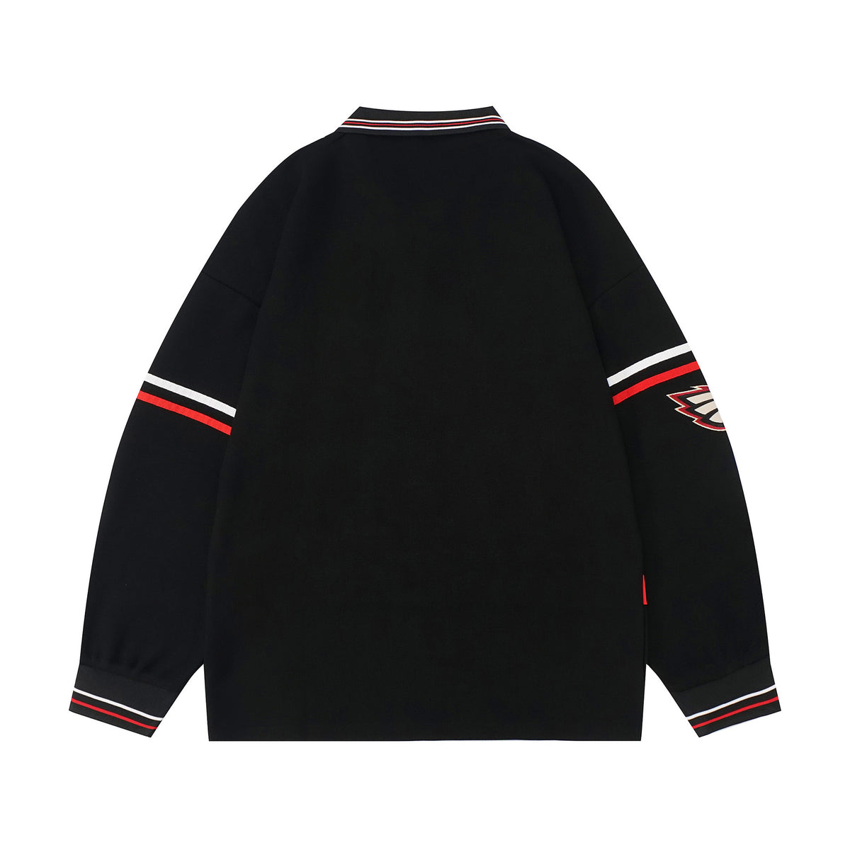 Retro half zip polo long sleeves