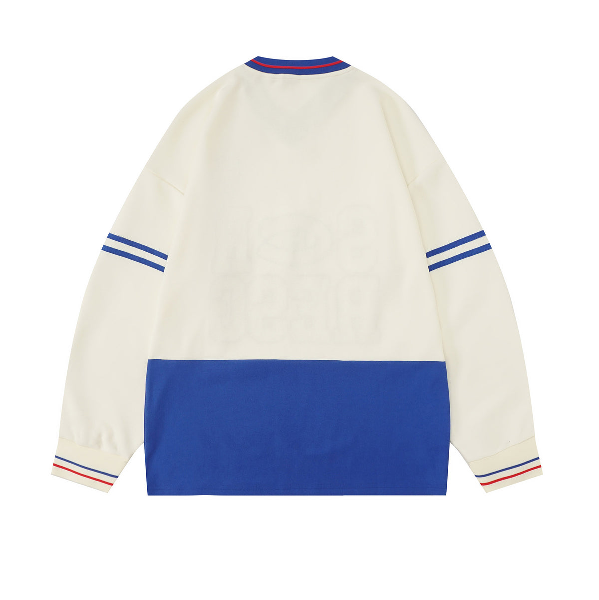 Retro preppy printed long sleeves