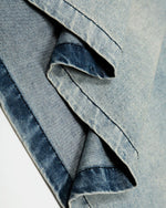 Loose and simple denim short sleeves