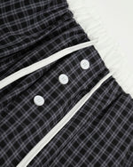 Plaid loose trousers