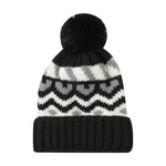 復古拼色保暖護耳帽