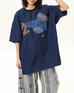 심플한 루즈한 반팔