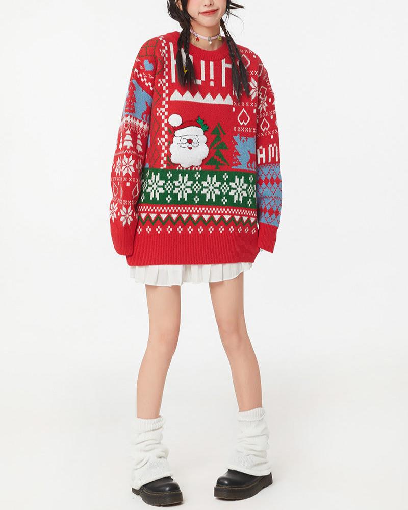 Christmas crew neck sweater