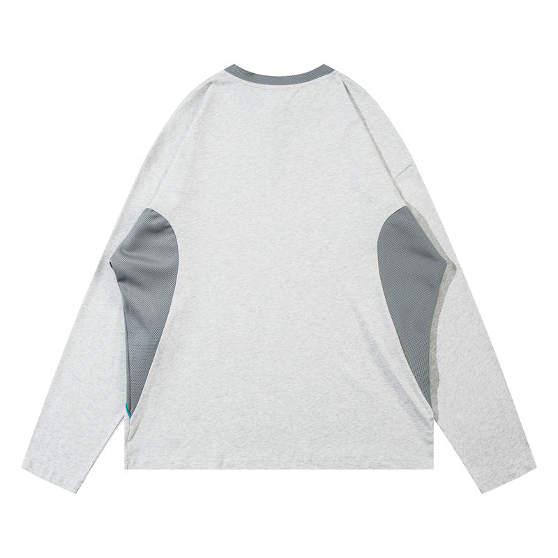 Retro half turtleneck zippered long sleeves