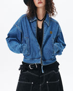 빈티지 쇼트 데님 재킷