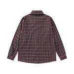 plaid loose long-sleeved shirt
