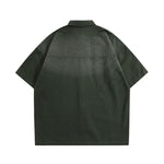 Vintage washed loose couple shirt