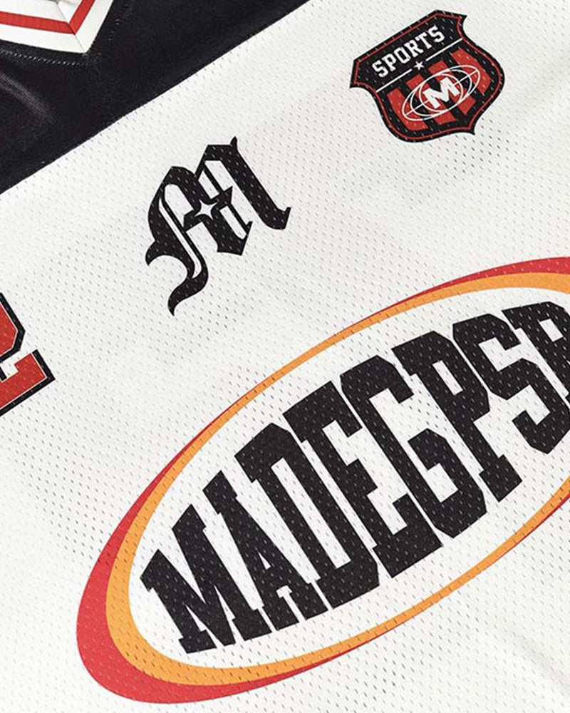 Contrast color stitching short sleeves