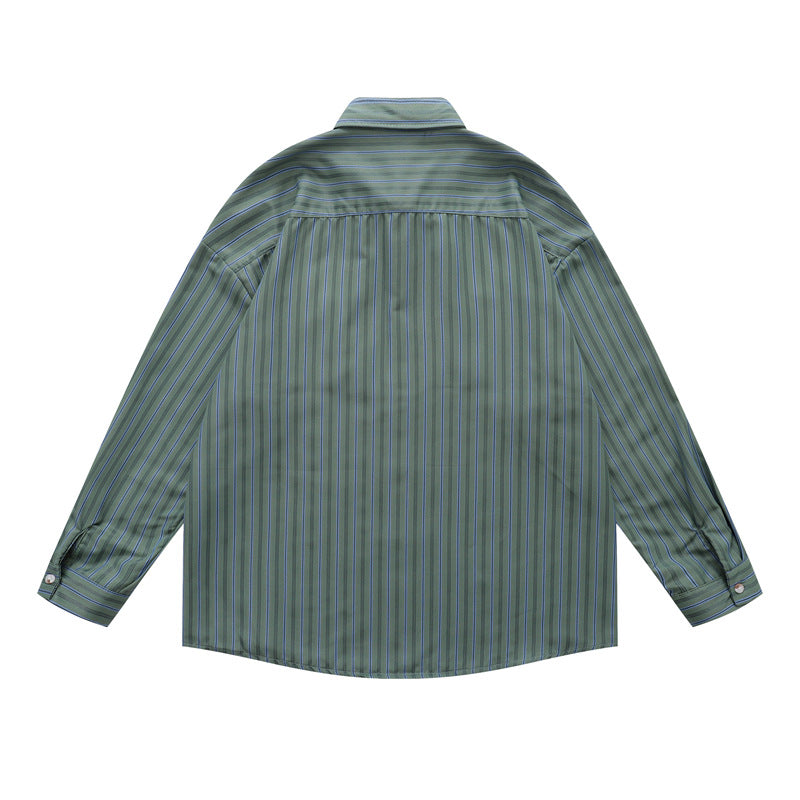 retro simple striped shirt