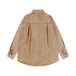 復古拼色牛仔襯衫