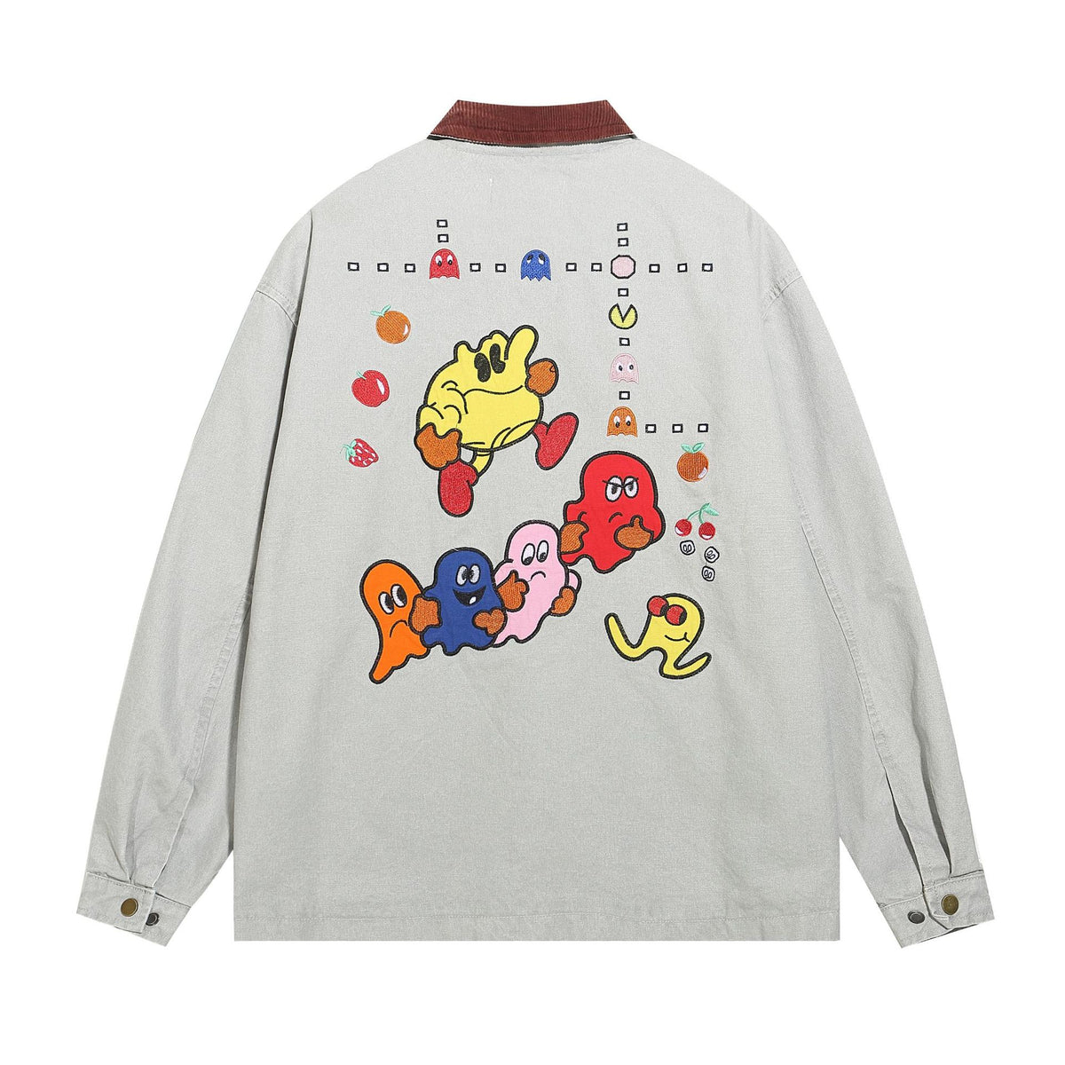 Contrast Color Fun Cartoon Versatile Jacket 