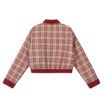 Retro embroidered short cotton jacket