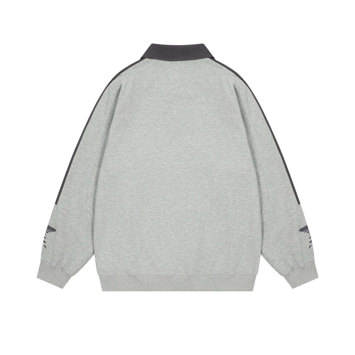 Retro polo collar sweatshirt