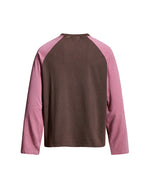 Color-blocked casual versatile long-sleeved shirt