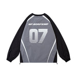 復古拼接撞色衛衣