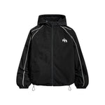 Retro color-blocked versatile coat