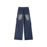 Vintage denim overalls