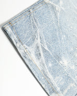 Designer-style denim trousers