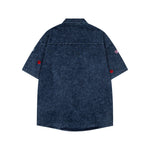 狗狗刺綉牛仔襯衫