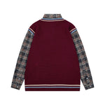 復古假兩件寬鬆毛衣