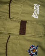 Retro letter stand collar jacket