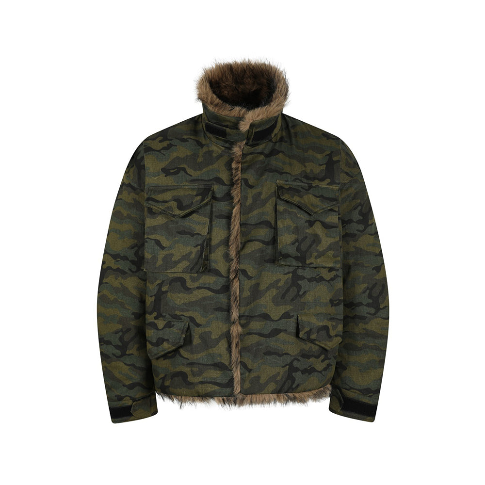 Casual camouflage cotton jacket