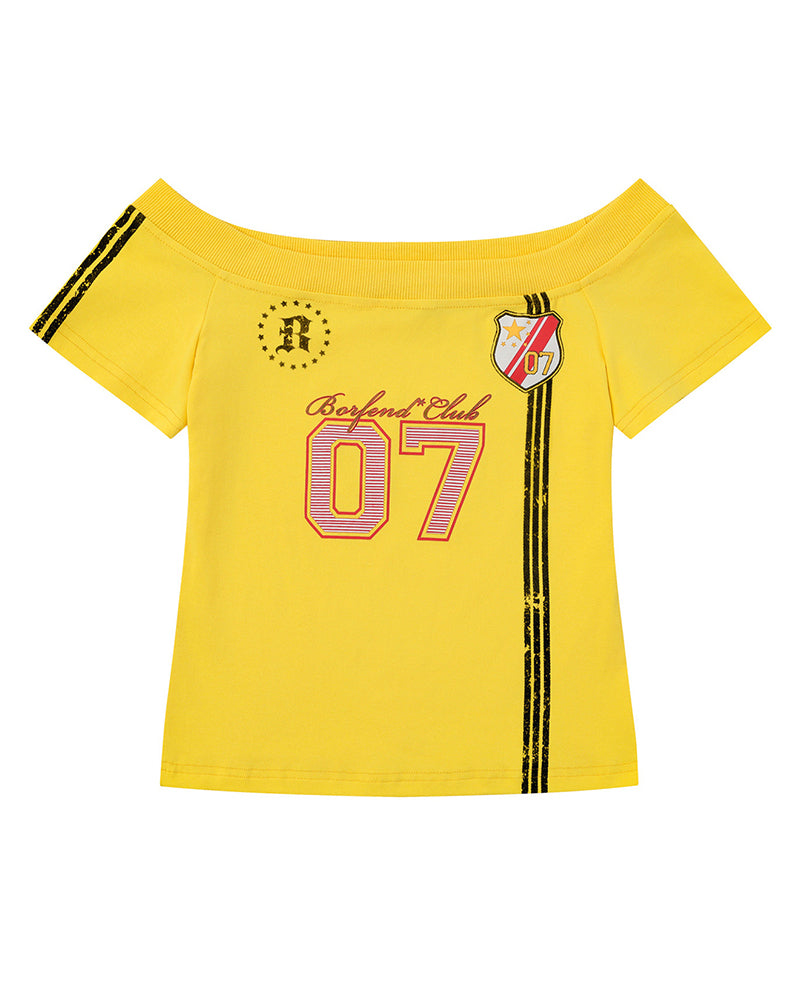 Retro sports short sleeves