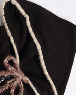 Hooded knit cardigan