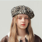 復古豹紋帽