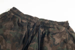 Retro washed distressed camouflage pants